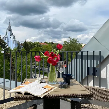 شقة Iris In Mit Tiefgarage Und Panoramaaussicht Hévíz